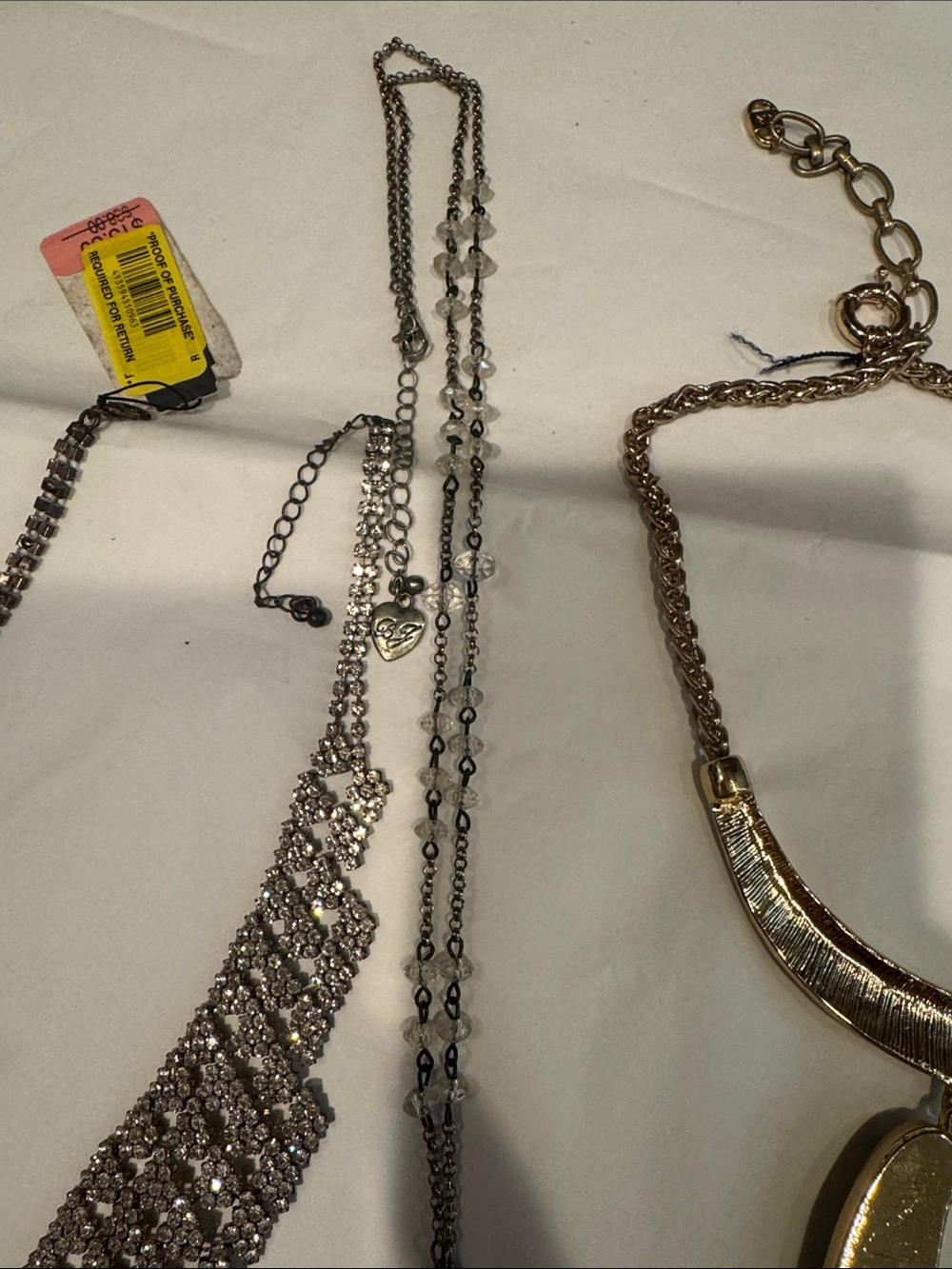 Assorted Women’s Necklace Set — Gold, Silver & Hot Pink Accents - Picture 7 of 17